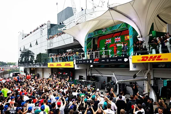Pódio do GP de São Paulo de 2022. Foto: Getty Images
