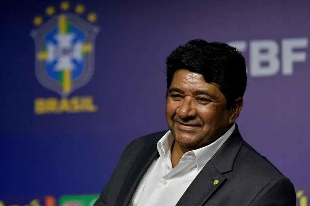 Ednaldo Rodrigues, presidente da CBF. Textor chegou a pedir a renúncia do dirigente – Foto: Thiago Ribeiro/AGIF