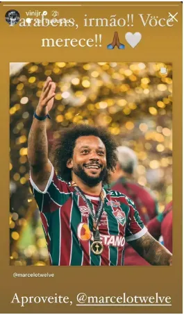 Foto: Redes Sociais Vini Jr.