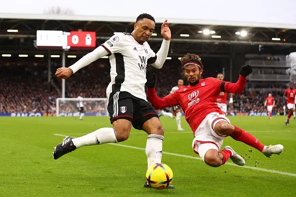 Gustavo Scarpa pelo Nottingham Forest.(Photo by Clive Rose/Getty Images)