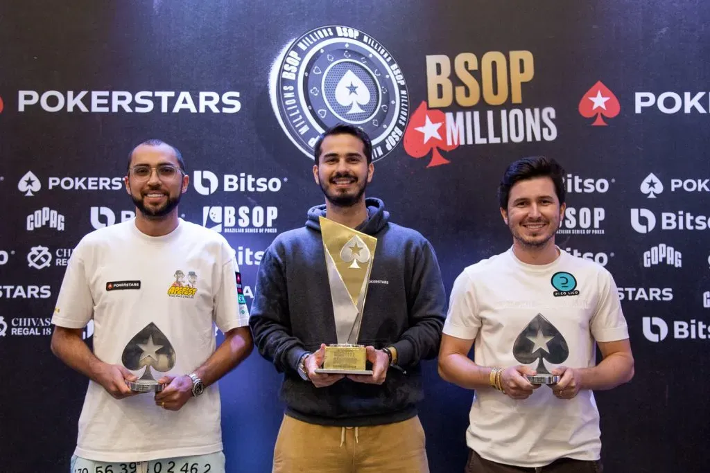 Pódio do High Roller PKO (Foto: Divulgação/LAPT)