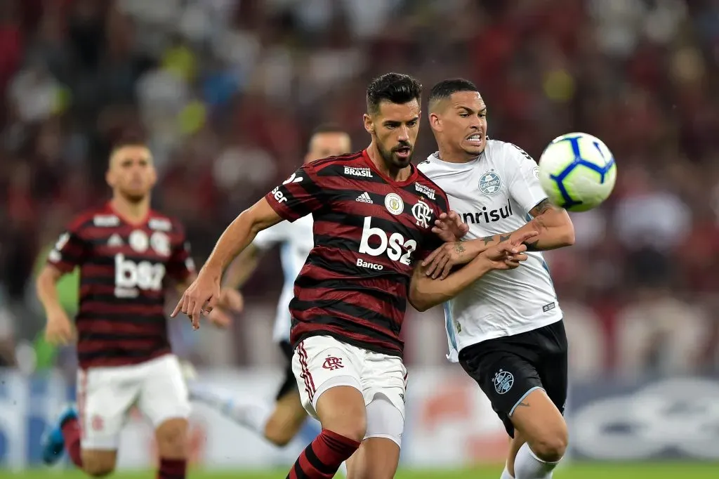 Em 2019, Pablo Marí foi o grande xerifão do Flamengo de Jorge Jesus – Foto: Thiago Ribeiro/AGIF