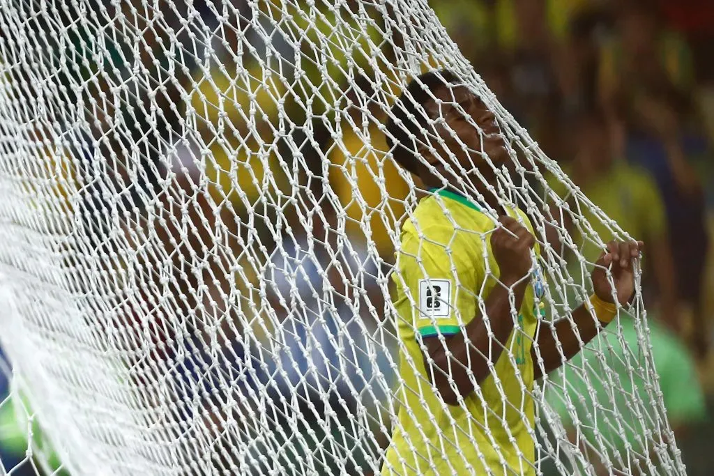 Endrick lamenta chance perdida do Brasil – Foto: Wagner Meier/Getty Images