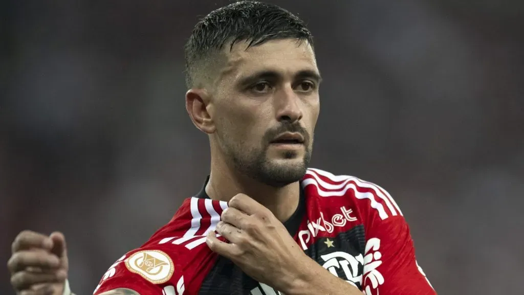 Arrascaeta pelo Flamengo. Foto: Jorge Rodrigues/AGIF