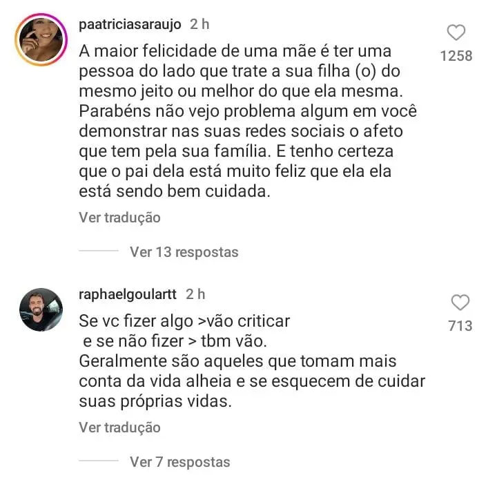 Comentários internautas – Foto: Instagram Thiago Nigro