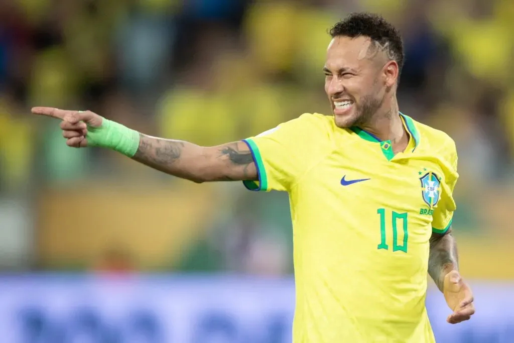 Neymar jogador do Brasil durante partida contra o Venezuela no estadio Arena Pantanal pelo campeonato Eliminatorias Copa Do Mundo 2026. Foto: Gil Gomes/AGIF