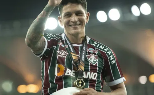 Cano, atacante do Fluminense, durtante a Libertadores. Jorge Rodrigues/AGIF