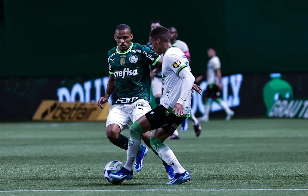 Jhon Jhon compôs o elenco campeão brasileiro de 2023 de Abel no Palmeiras – Foto: Fabio Giannelli/AGIF