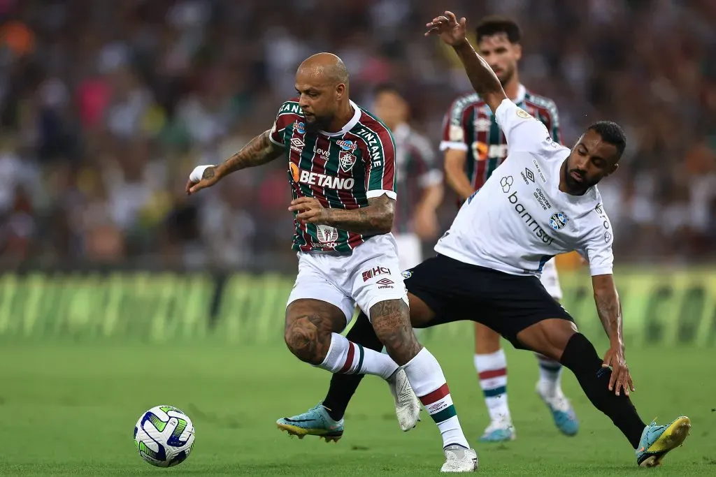 Fluminense em seu último jogo antes do Mundial de Clubes, contra o Grêmio pelo Campeonato Brasileiro. Foto: Buda Mendes/Getty Images.