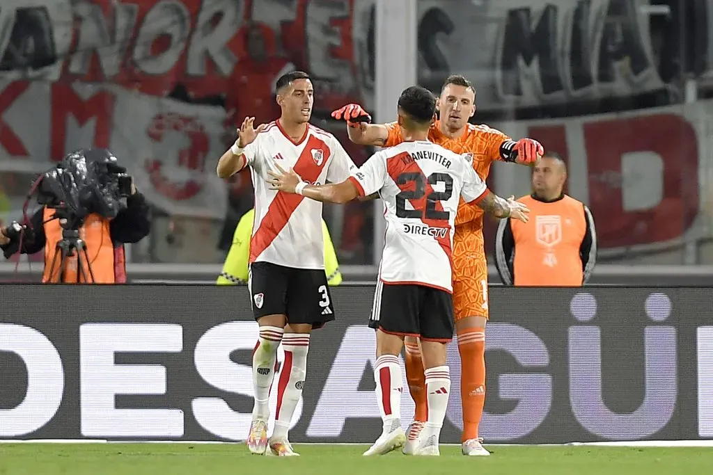 Funes Mori pelo River Plate. (Photo by Hernan Cortez/Getty Images)