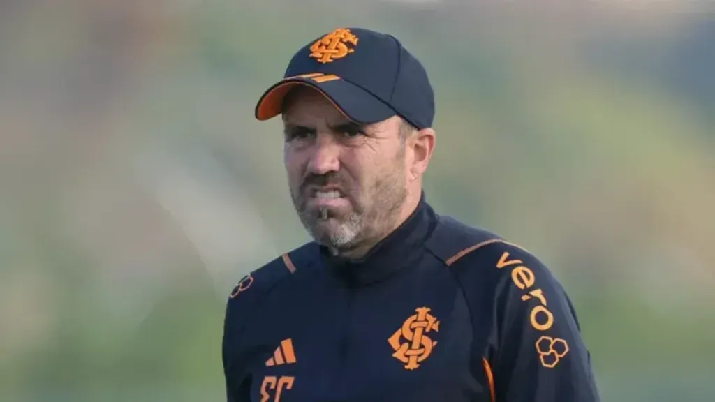 Foto: Ricardo Duarte/Internacional – Eduardo Coudet, técnico do Internacional