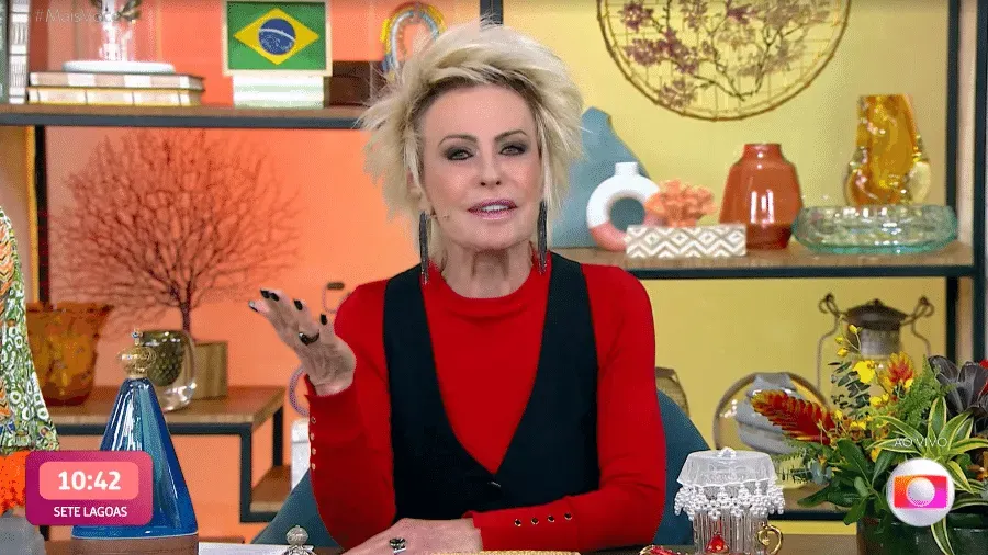 Ana Maria Braga no Mais Você – Reprodução/TV Globo