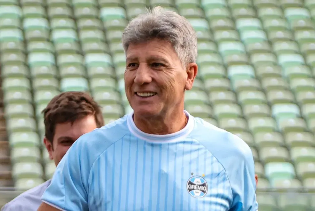 Renato Gaúcho, treinador do Grêmio e autor dos dois gols do Imortal no Mundial. Foto: Gilson Lobo/AGIF