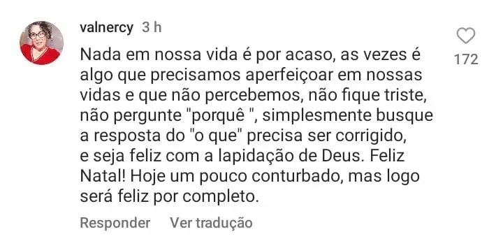 Comentário internauta - Foto: Instagram Alexandre Correa