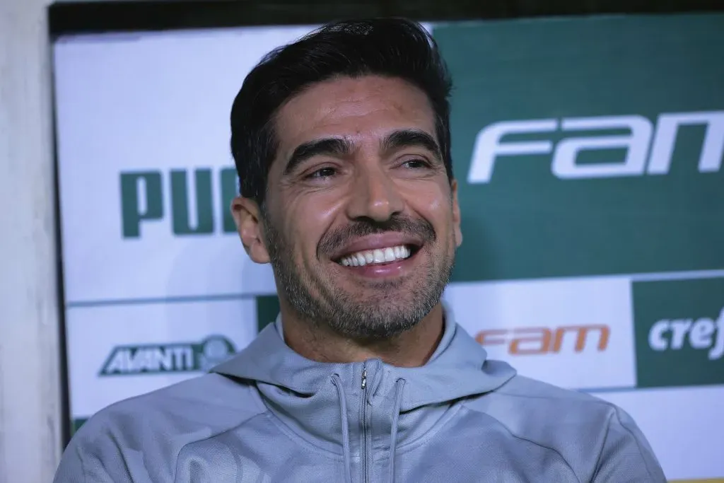 Abel Ferreira tecnico do Palmeiras durante partida contra o Goias no estadio Arena Allianz Parque pelo campeonato Brasileiro A 2023. Foto: Ettore Chiereguini/AGIF