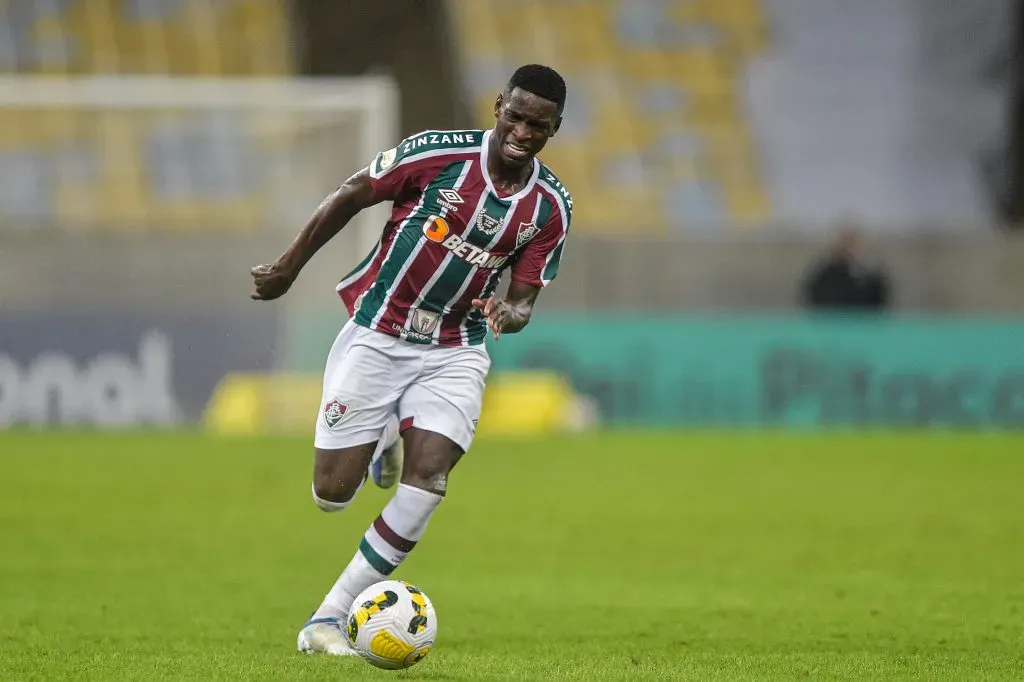 Luiz Henrique jogador do Fluminense durante partida contra o Atletico-GO no estadio Maracana pelo campeonato Brasileiro A 2022. Foto: Thiago Ribeiro/AGIF