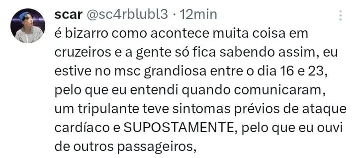 Comentário internauta - Foto: Twitter