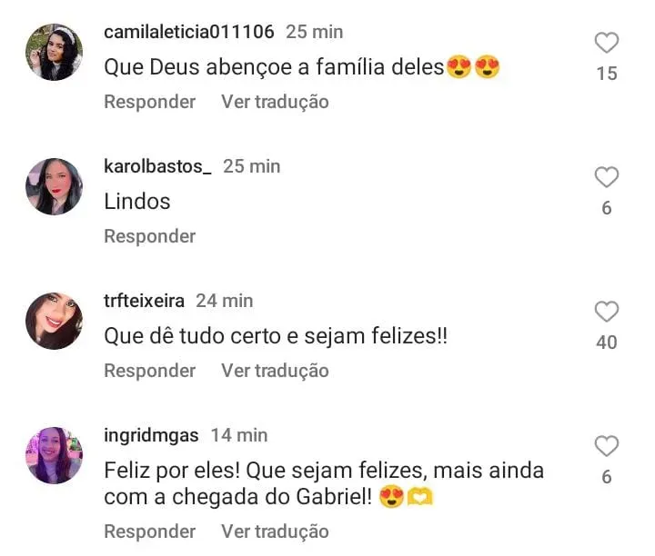 Comentários internautas – Foto: Instagram Sub Celebrities