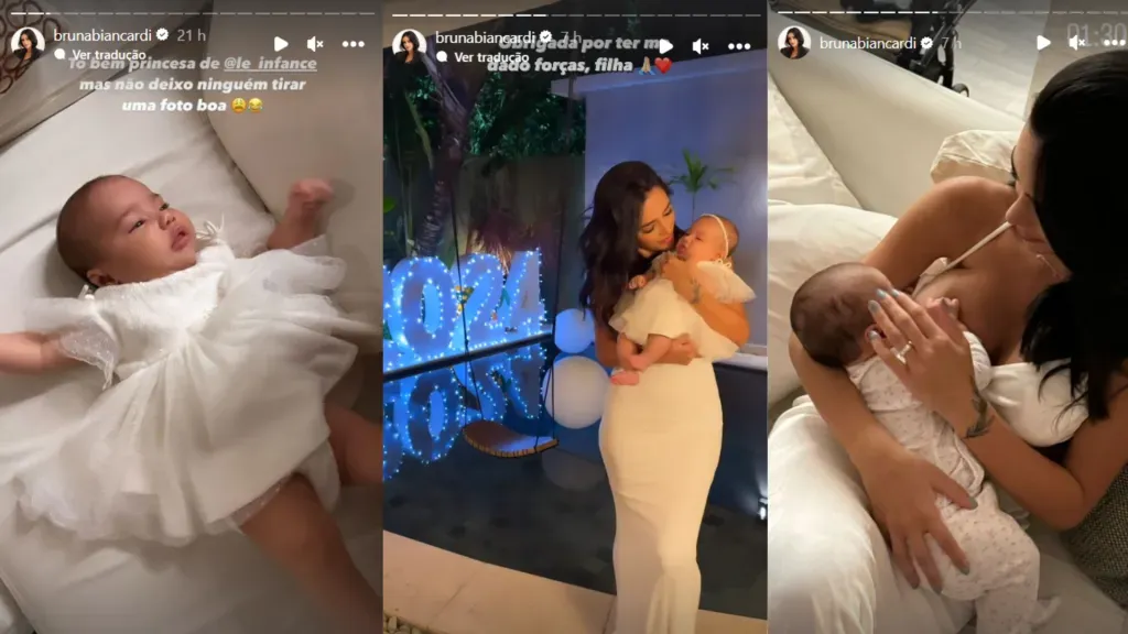 Bruna Biancardi compartilha réveillon com Mavie. Reprodução/Instagram