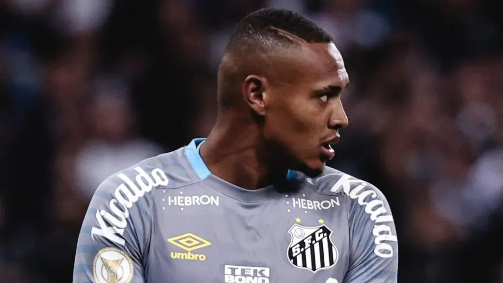 John goleiro do Santos durante partida contra o Corinthians