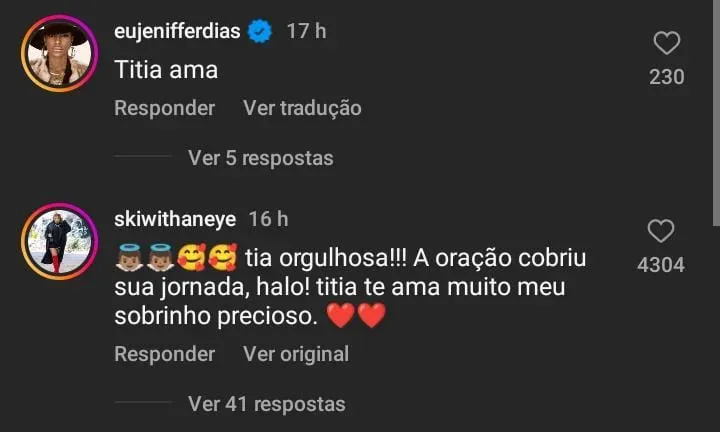 Comentários internautas - Foto: Instagram Halle Bailey