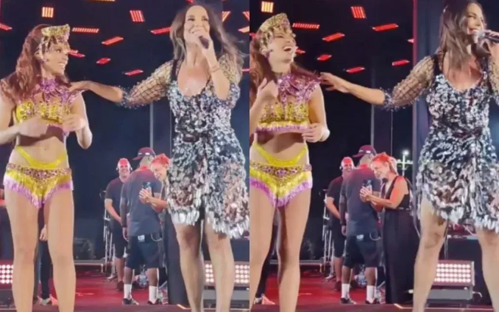 Ivete Sangalo expõe suposto affair de Anitta durante show - Foto: Twitter/Reprodução