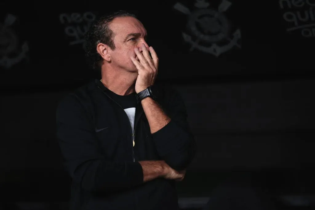 SP – SAO PAULO – 26/04/2023 – COPA DO BRASIL 2023, CORINTHIANS X REMO – Cuca tecnico do Corinthians durante partida contra o Remo no estadio Arena Corinthians pelo campeonato Copa do Brasil 2023. Foto: Ettore Chiereguini/AGIF