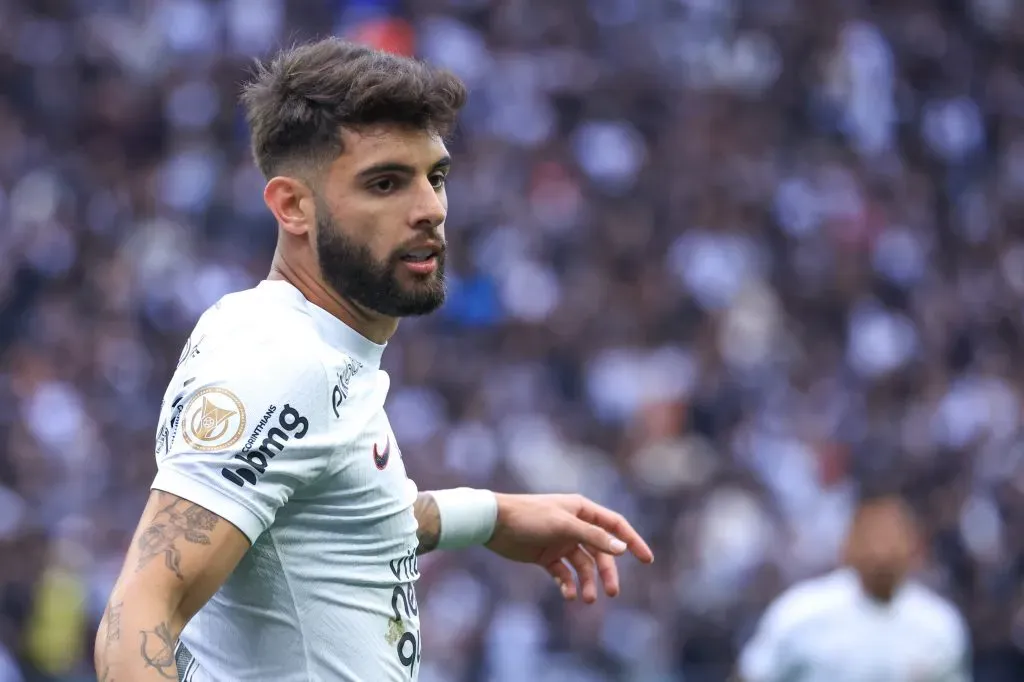 SP – SAO PAULO – 13/08/2023 – BRASILEIRO A 2023, CORINTHIANS X CORITIBA – Yuri Alberto jogador do Corinthians durante partida contra o Coritiba no estadio Arena Corinthians pelo campeonato Brasileiro A 2023. Foto: Marcello Zambrana/AGIF