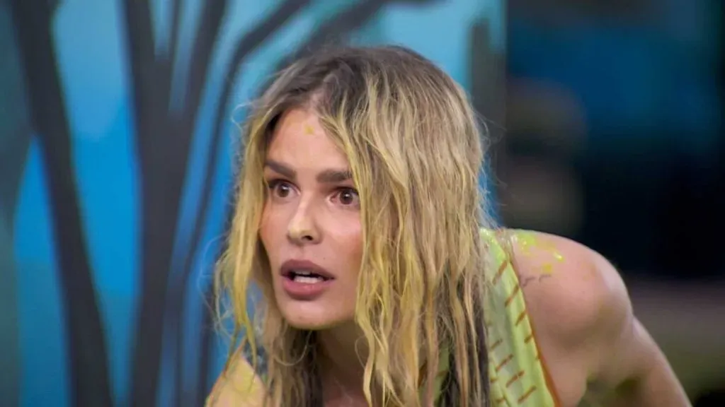 Yasmin Brunet durante a prova do líder no BBB 24 - Foto: Globo