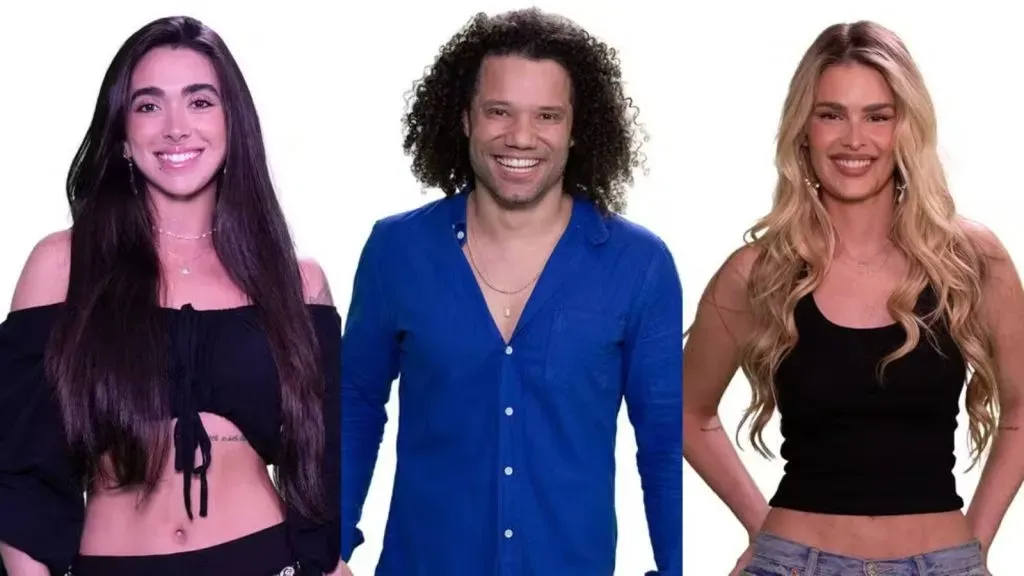 Giovanna, Maycon e Yasmin Brunet estão no primeiro paredão do BBB 24. Vote na enquete e participe! - Foto: Globo