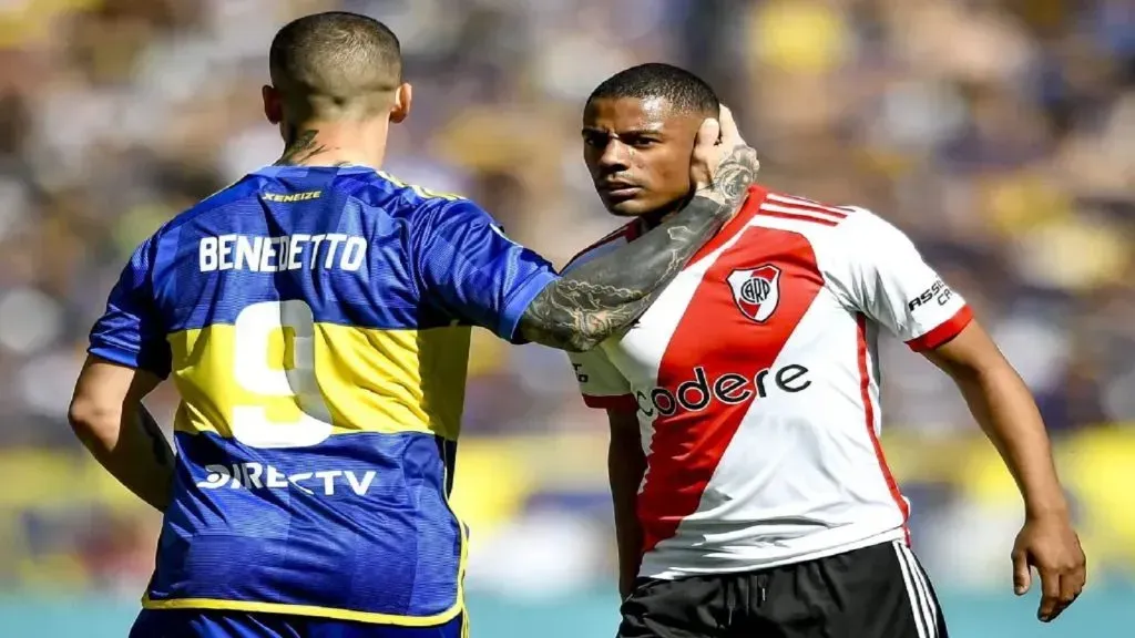 Nicolas De La Cruz com a camisa do River Plate – (Marcelo Endelli/Getty Images)