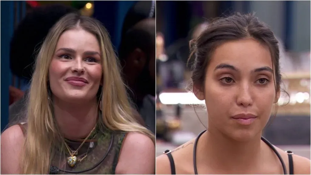 Após polêmica, Yasmin Brunet e Vanessa Lopes voltam a se seguir em redes sociais. Reprodução: TV Globo.