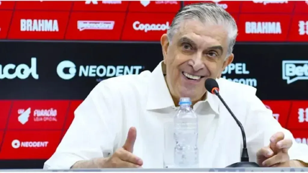 Foto: Gustavo Oliveira/ Athletico-PR – Mario Celso Petraglia, presidente do Athletico-PR