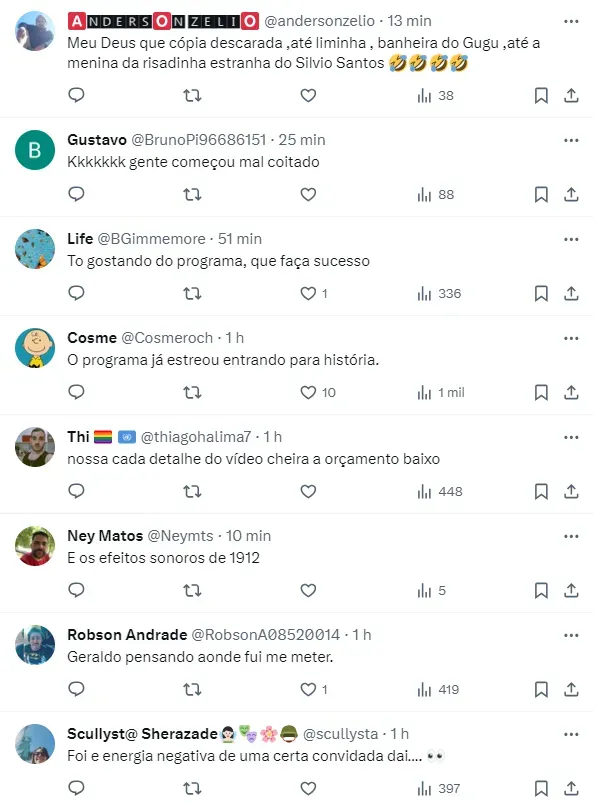 Internautas comentam sobre perrengue enfrentado por Geraldo Luís - Foto: Twitter