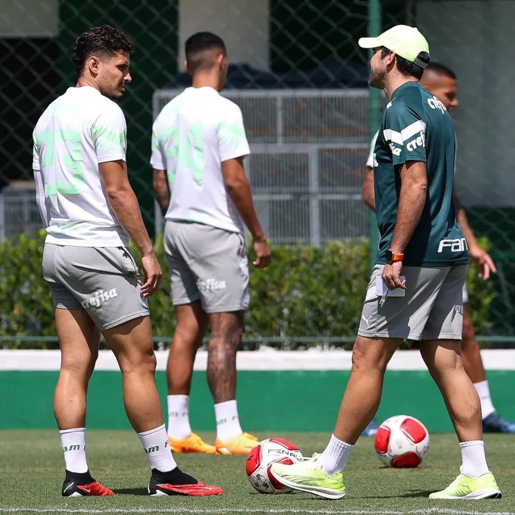 O Palmeiras está de volta aos treinos. Foto: Twitter/Palmeiras