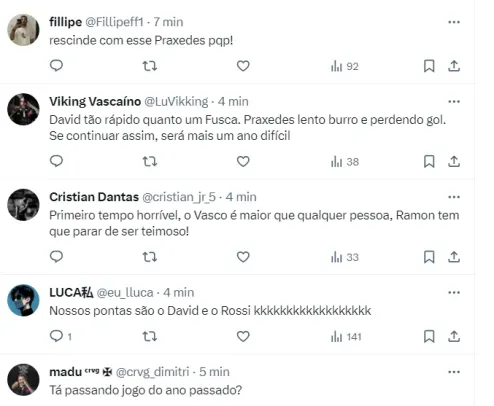 Foto: rede social X / Vasco