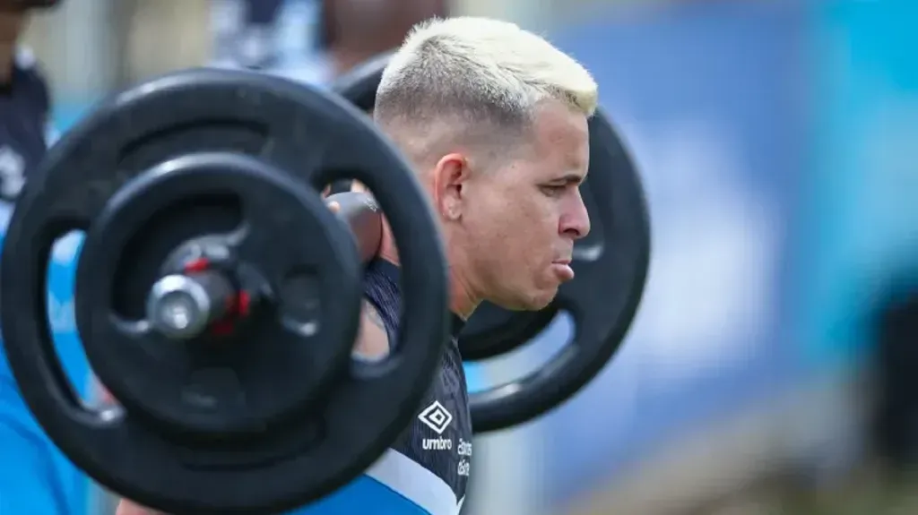 Foto: Lucas Uebel/Grêmio – Soteldo, atacante do Grêmio