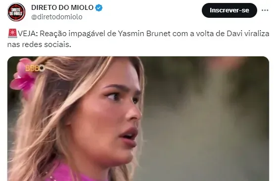 Yasmin Brunet foi criticada