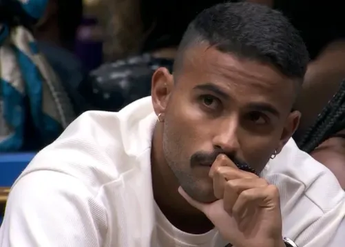 Pizane, o terceiro eliminado do BBB 24. Reprodução/Globo