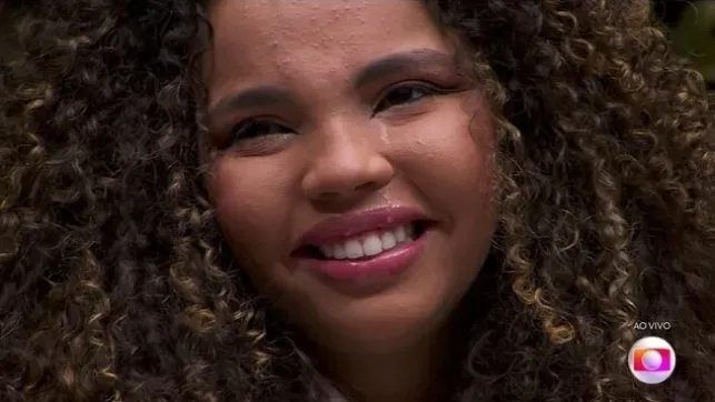 Pitel, a 16ª eliminada do BBB 24. Reprodução/Globo