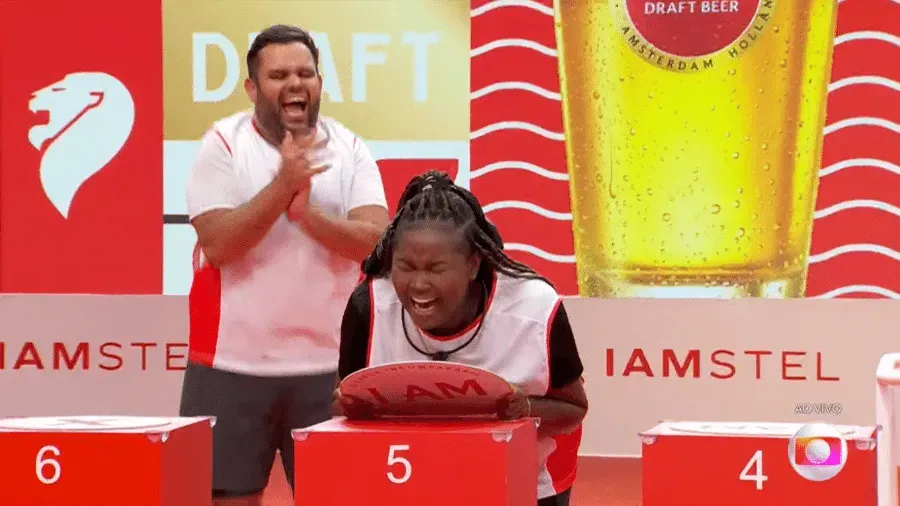 Raquele venceu a nona prova do líder do BBB 24. Reprodução/Globo