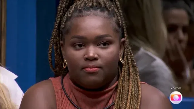 Raquele estreou em paredão após voto de minerva do líder Matteus. Reprodução/Globo