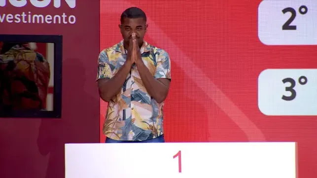 Davi venceu a oitava Prova Bate e Volta. Reprodução/Globo