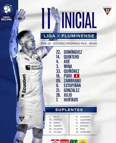 Foto: rede social X / LDU