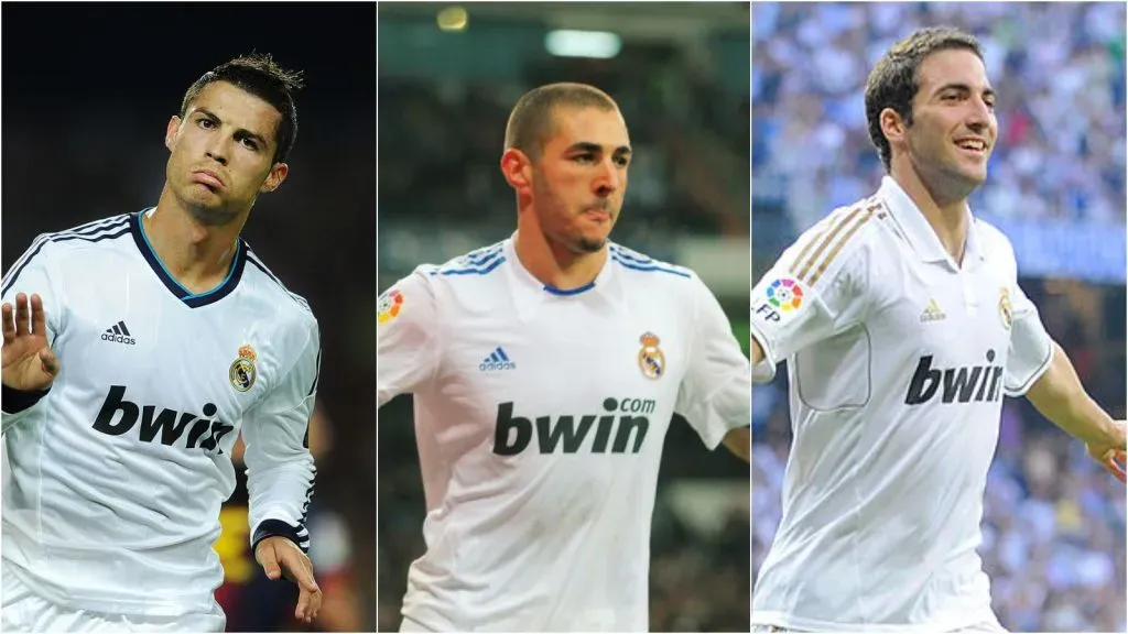 Jasper Juinen/Denis Doyle//Getty Images – Cristiano Ronaldo, Benzema e Higuaín