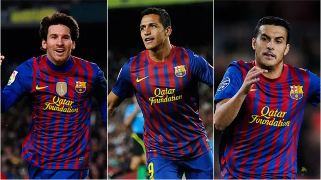 David Ramos/Getty Images – Messi, Sanchez e Pedro