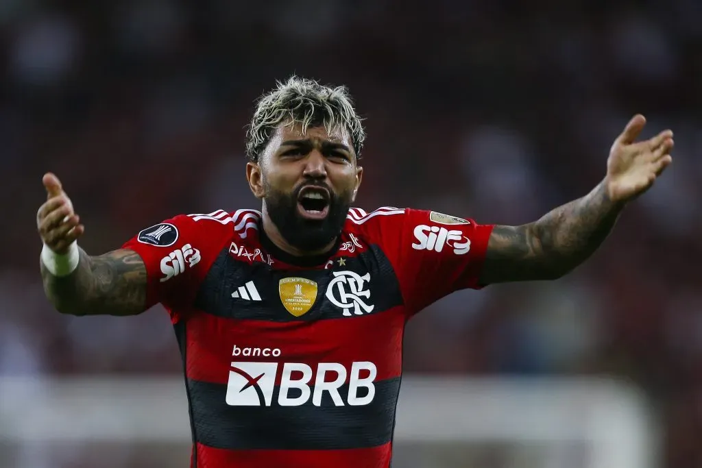 Comemoração de Gabigol no Maracanã. (Foto: Wagner Meier/Getty Images)