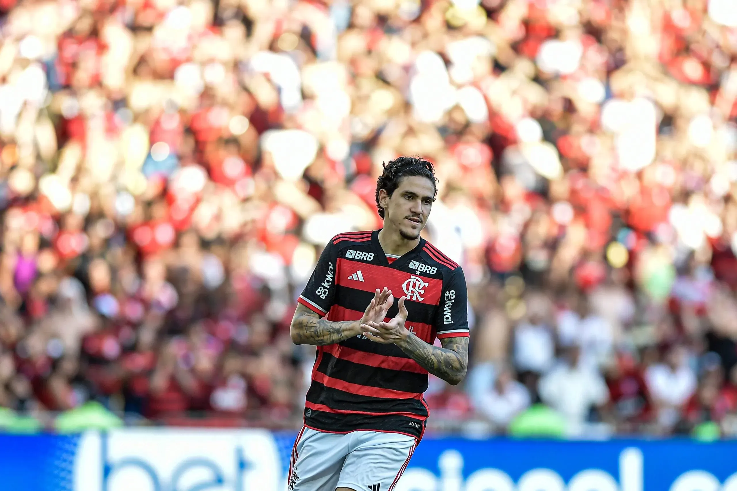 Pedro comemora gol no Campeonato Carioca contra o Madureira. Foto: Thiago Ribeiro/AGIF