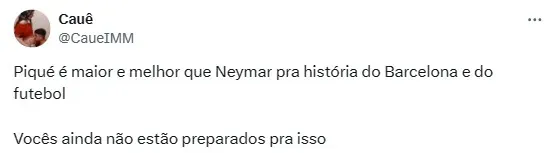 Piqué é comparado com Neymar nas redes sociais