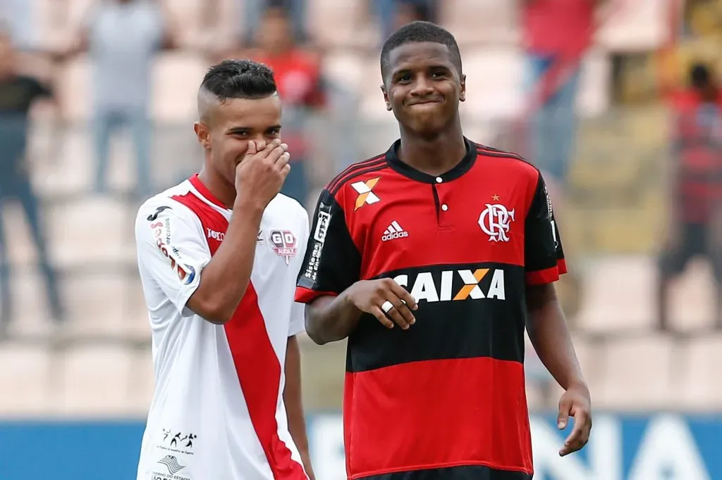 O jovem atacante em campo pela Copa São Paulo de 2018.Foto: Marcello Zambrana/AGIF